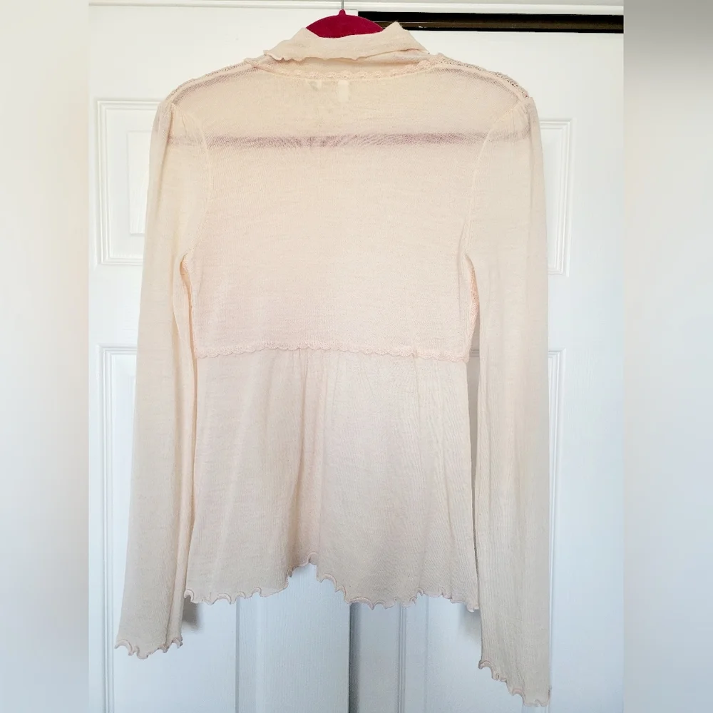 MOTH Anthropologie Women's Soft/Warm Sweater Turtleneck Wool/Mohair/Cashmere S - Picture 8 of 15